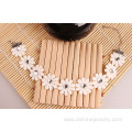 Fashionable Trendy Lace Rhinestones Daisy Anklet For Bridal